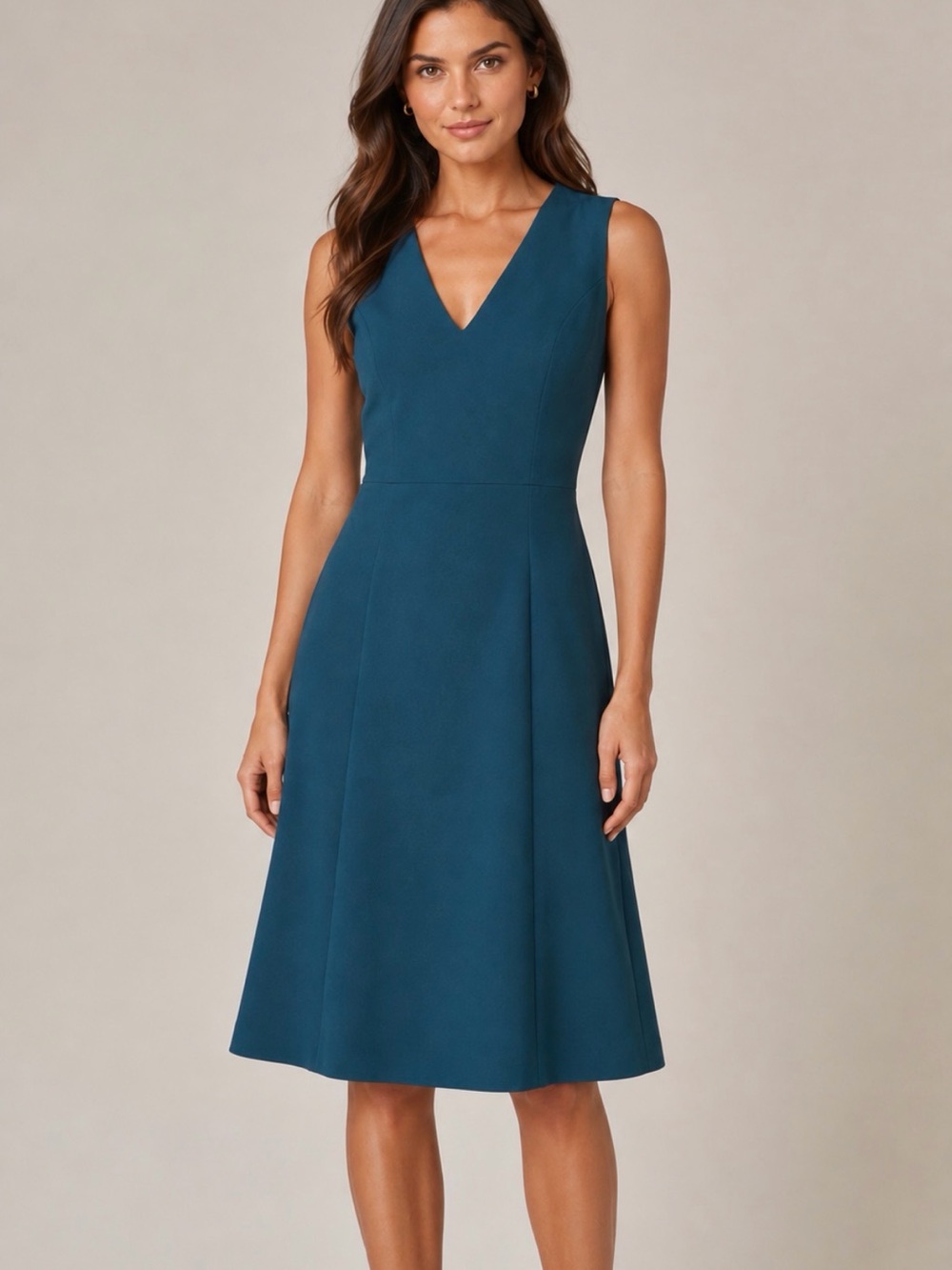 BOSS by Hugo Boss Dardelle Sleeveless A-Line Dress - Teal